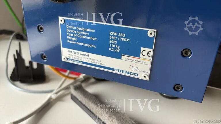 Dvoflankni uređaj za testiranje valjanja zupčanika FRENCO ZWP-28