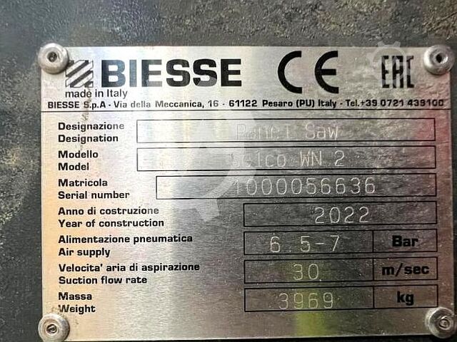 Sezionatrici per pannelli Biesse Selco WN2 2022 Biesse Selco WN2