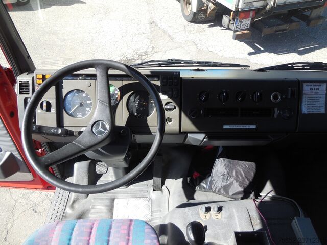 Pompieri/ salvataggio Mercedes-Benz 1124 AF LF 16 Löschfahrzeug Schlauchhaspel Metz Pumpe Feuerwehr