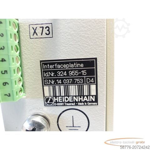 Component Heidenhain 324 955-15 Interfaceplatine SN: 14 generalüberholt mit 3 Monaten Gewährleistung-
