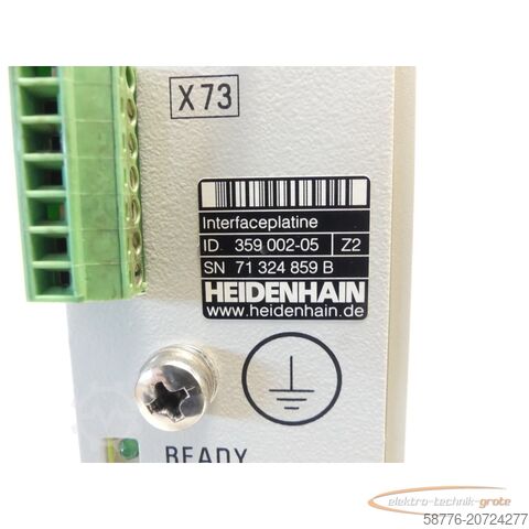 Komponent Heidenhain 359 002-05 Interfaceplatine SN: 71 324 859 B - generalüberholt mit 3 Monaten Gewährleistung-