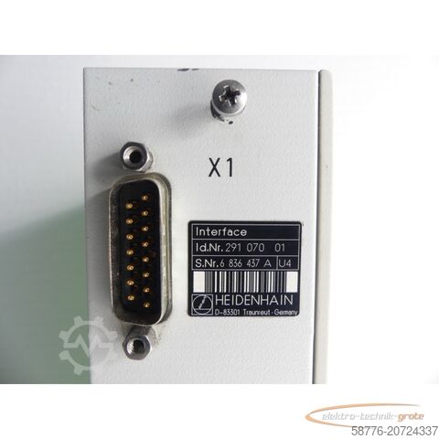Componenta Heidenhain Id. 291 070 01 Interfaceplatine SN: 6836437A - gen. mit 3 Mo. Gew.-