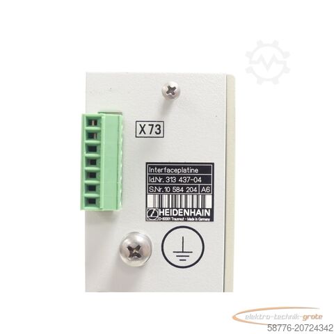 Komponent Heidenhain Id. 313 437-04 Interfaceplatine SN:10584204 - generalüberholt mit 3 Monaten Gewährleistung-