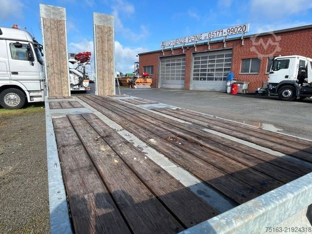 Lavtloader trailer HUMBAUR Tieflader HBTZ 217224 BS Tiefladeranhänger Rampe