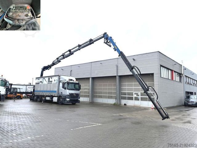 Valník MERCEDES-BENZ Antos 3245 8x2/4 Pritsche Heckkran 42m/to, Jib,