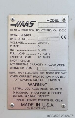 Vertikalni obradni centar sa 5 osa Haas VF-2SS