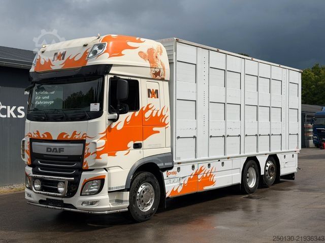 Viehtransporter LKW DAF XF460FT 6x2 BL EU6 3.Stock I.R.M.A/Ladelift/ACC
