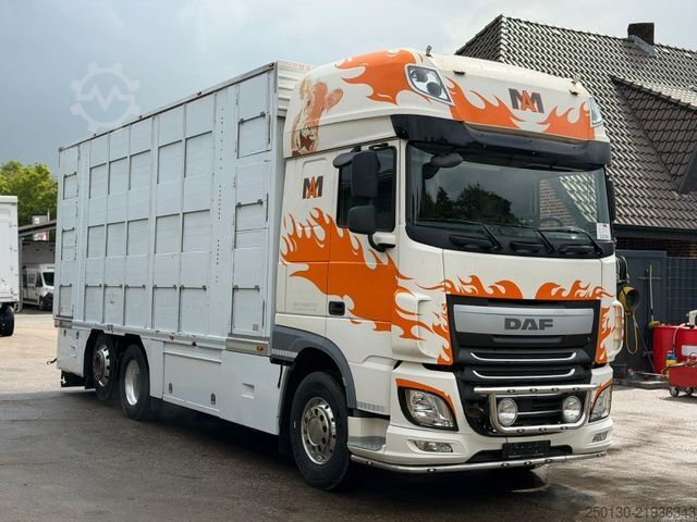 Viehtransporter LKW DAF XF460FT 6x2 BL EU6 3.Stock I.R.M.A/Ladelift/ACC