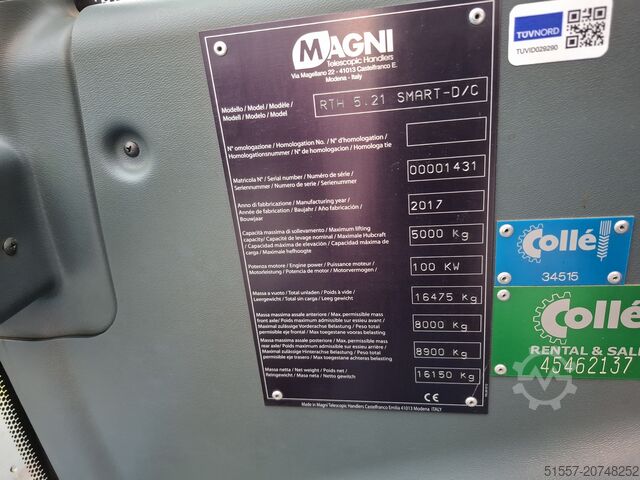 Telescopic loader MAGNI RTH 5.21 SMART | 2017