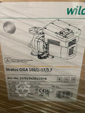 Pompa a vuoto Wilo Stratos GIGA 100/1-17/3,7