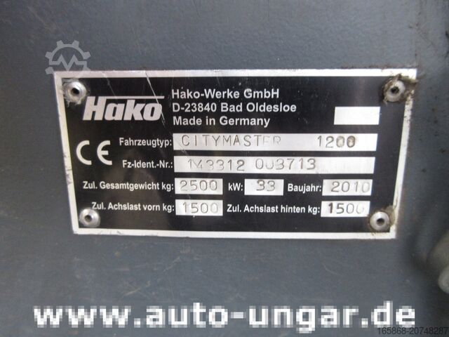 Zamiatarka Hako Citymaster CM 1200 Kleinkehrmaschine 4x