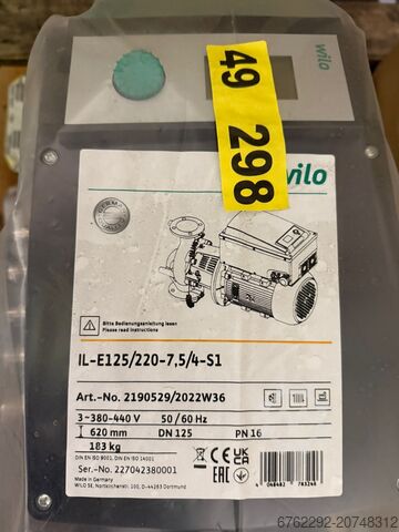 Pompa a vuoto Wilo IL-E 125/220-7,5/4-S1