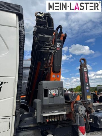 Haakarm vrachtwagen VOLVO FH 13 500 Abroller + Hiab 362-5 Kran 18,9m 870kg