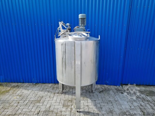 Roestvrijstalen container met roerwerk