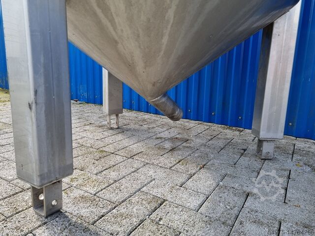 Roestvrijstalen container met roerwerk