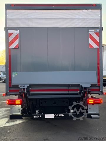 Box truck MAN TGM 26.320 L / LBW / LENKACHSE / 18 PAL