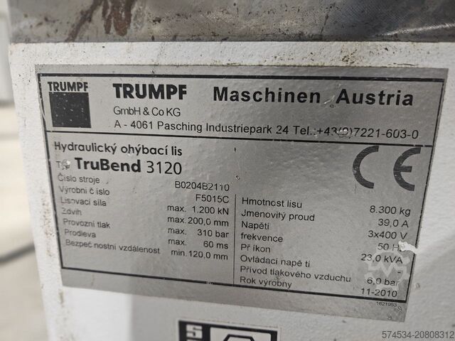 Kantpresse Trumpf TruBend 3120