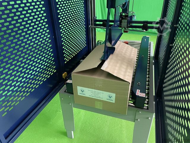 Seladora de caixas de cartão para caixas abertas Kartonverschließmaschine min. B115/H110 MH-FJ-3A mit Deckelverschließmechanismus