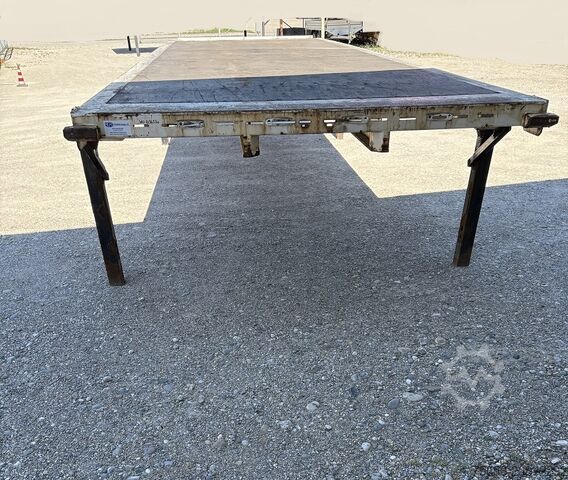 Swap body with flatbed Krone Plattform 7,82m Multilockaußenrahmen