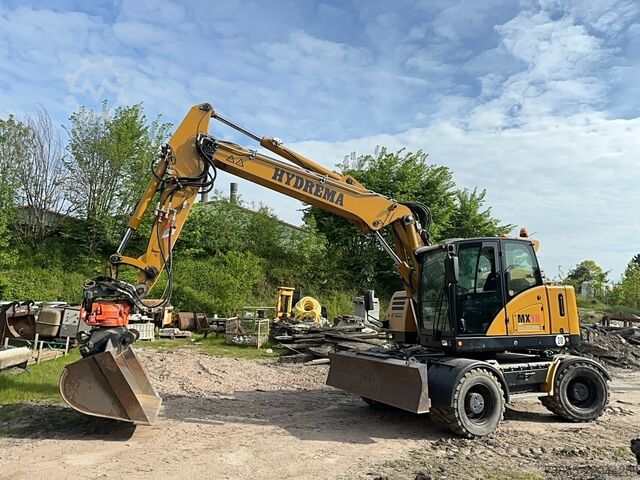 Gumikerekes kotrógép Hydrema RB15-MX18 with tiltrotator, quick coupler and excavator bucket