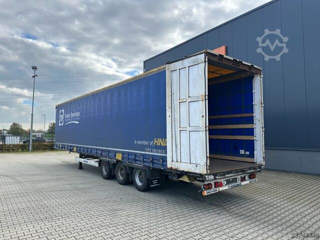 Krone MEGA / hefdak / BPW + trommelremmen / rongpotten voor houttransport / Huckepack Krone MEGA / raising-roof / BPW + drumbrakes / timber...