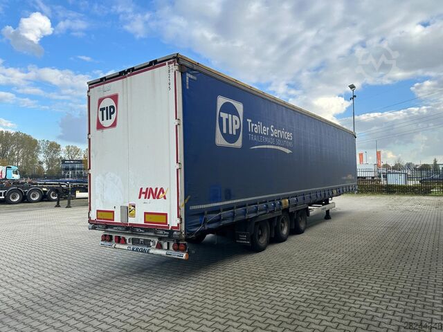 Krone MEGA / hefdak / BPW + trommelremmen / rongpotten voor houttransport / Huckepack Krone MEGA / raising-roof / BPW + drumbrakes / timber...