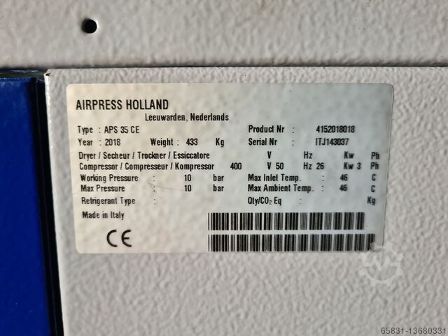 Schroefcompressor Airpress APS 35