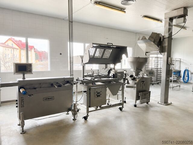 Kompletna linia do produkcji hamburgerów Vemag Roobot 500 + FM250 + SC261