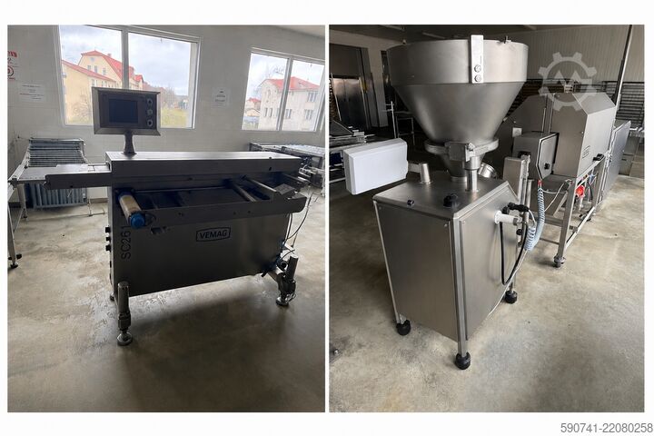 Kompletna linia do produkcji hamburgerów Vemag Roobot 500 + FM250 + SC261