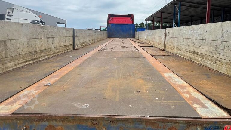 Atrelado da plataforma Van Hool 3B0073 (ALU SIDEBORDS / DRUM BRAKES / FREINS TA...