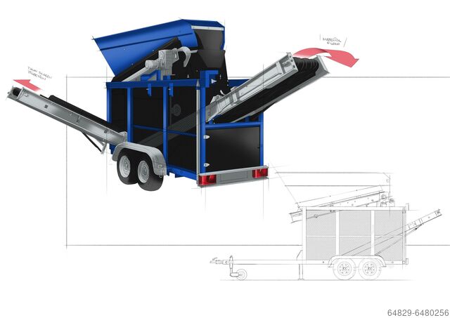 Trommelzeef Bovengrond Houtsnippers REMAV GmbH RS1500