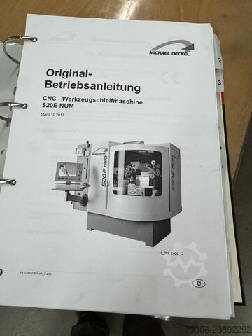 Værktøjssliber Deckel S20 NUM