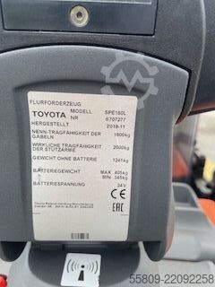 Manuel stabler Toyota SPE160L// 1150 mm Gabeln