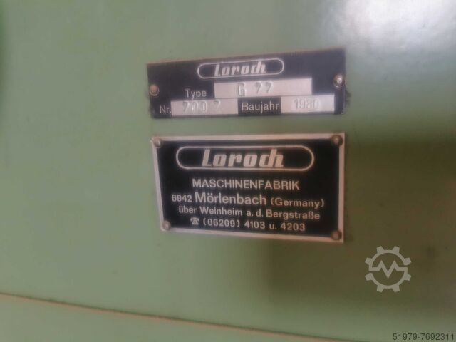 Mașină de ascuțit pânza de ferăstrău de bandă Loroch G77