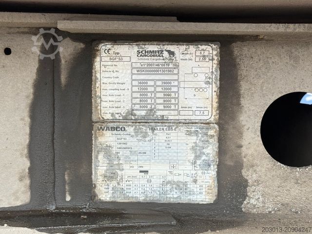 Semirremolque volquete SCHMITZ CARGOBULL Cargobull CARGOBULL GOTHA SKI 24 SL 7.2