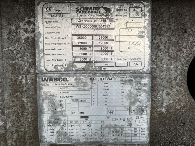 Kippers oplegger SCHMITZ CARGOBULL Cargobull CARGOBULL GOTHA SKI 24 SL 7.2