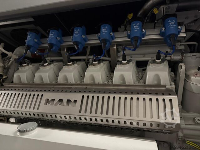 Planta de cogeneración MAN Rollo de 500 kW, 50 Hz, 415 V, poco utilizada MAN ROLLO E3262 L232