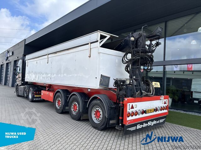 Standaard-SZM Volvo FH16 750 6x2/4 i.c.m. KWB P3 oplegger met Hiab ...