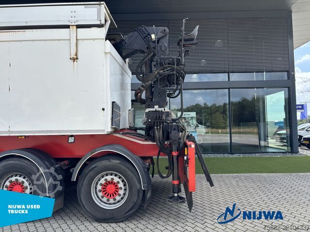 MTS standard Volvo FH16 750 6x2/4 i.c.m. KWB P3 oplegger met Hiab ...