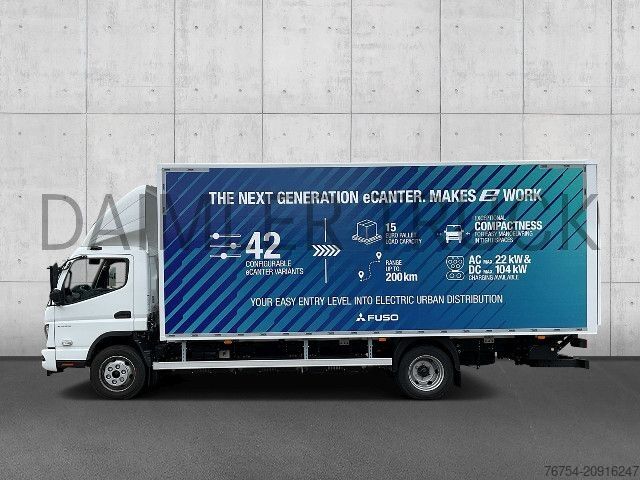 Camião de caixa fechada FUSO Mitsubishi eCanter 9C18 L-Bat4x2 Koffer LBW