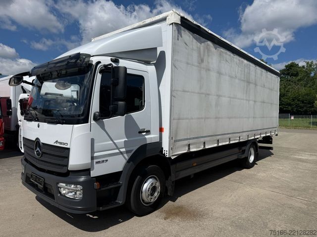 Platós teherautó ponyvával MERCEDES-BENZ ATEGO 1527 L Pritsche/Plane 7,40 m*AHK+SCHIEBE