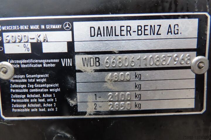 Bestelbus Mercedes-Benz VARIO 609 (manual injection).Very clean