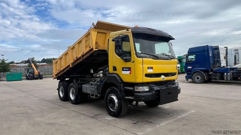 3-smerni kiper Renault KERAX 340 (POMPE MANUELLE / BOITE MANUELLE / MA...