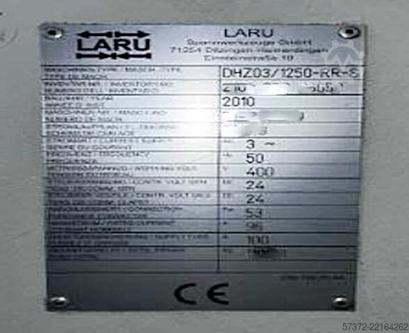 Aandrijfas-toerental-lijn Lang-Laru/EMAG DHZ03-1250-RR-S/VTC 250