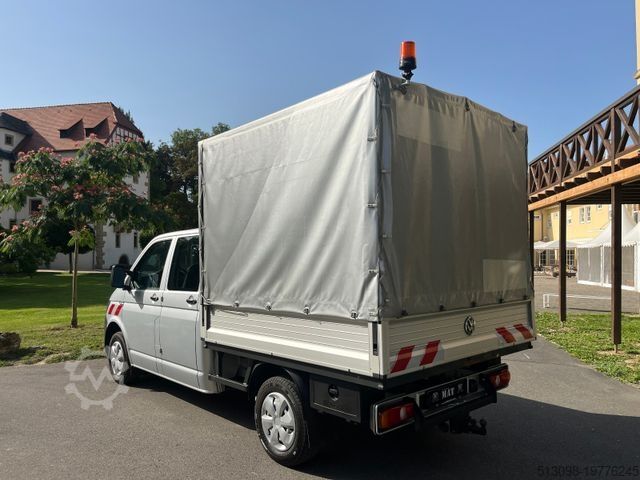 Furgon cu prelată laterală VOLKSWAGEN T6 PRITSCHE+PLANE DoKa AUTOMATIK KAMERA STANDHZG