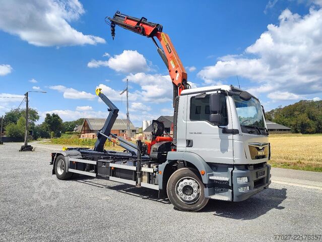 System för krokarm MAN TGM 18.290 4x2 Euro 6 + Crane Palfinger PK15500