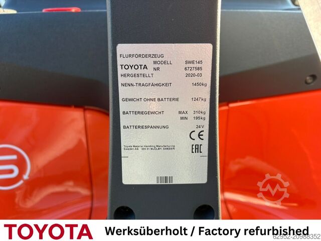 Carretilla elevadora Toyota SWE 145 / Akku 2025!