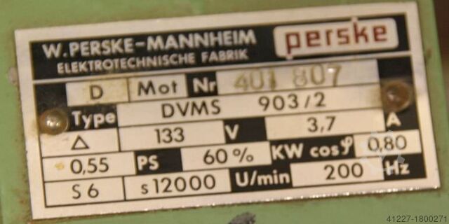 Motor de frezare pentru mașini de prelucrare a marginilor Perske DVMS 903/2