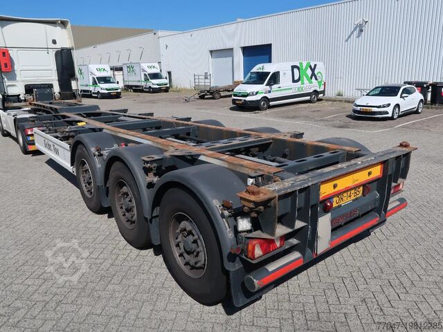 Containervervoer Renders FCC, BPW 2x20/40/45 FT, TUV, NL Trailer, TOP!