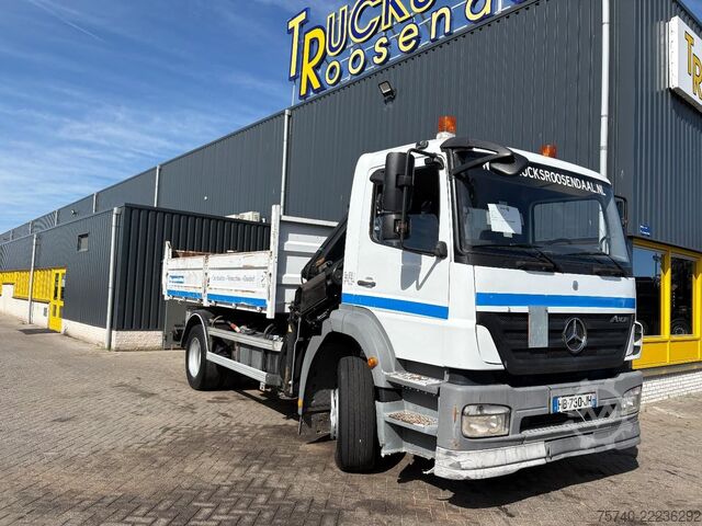 Kipper met kraan Mercedes-Benz Axor + HIAB 088 ES -3 HIDUO + TIPPER + EURO 4
